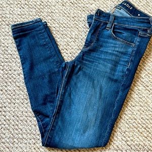 Blue American Eagle Hi-Rise Jeggings (super stretch) - size 2